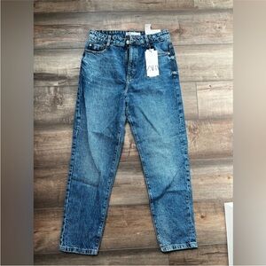 Zara Classic Blue Mom Fit Jeans